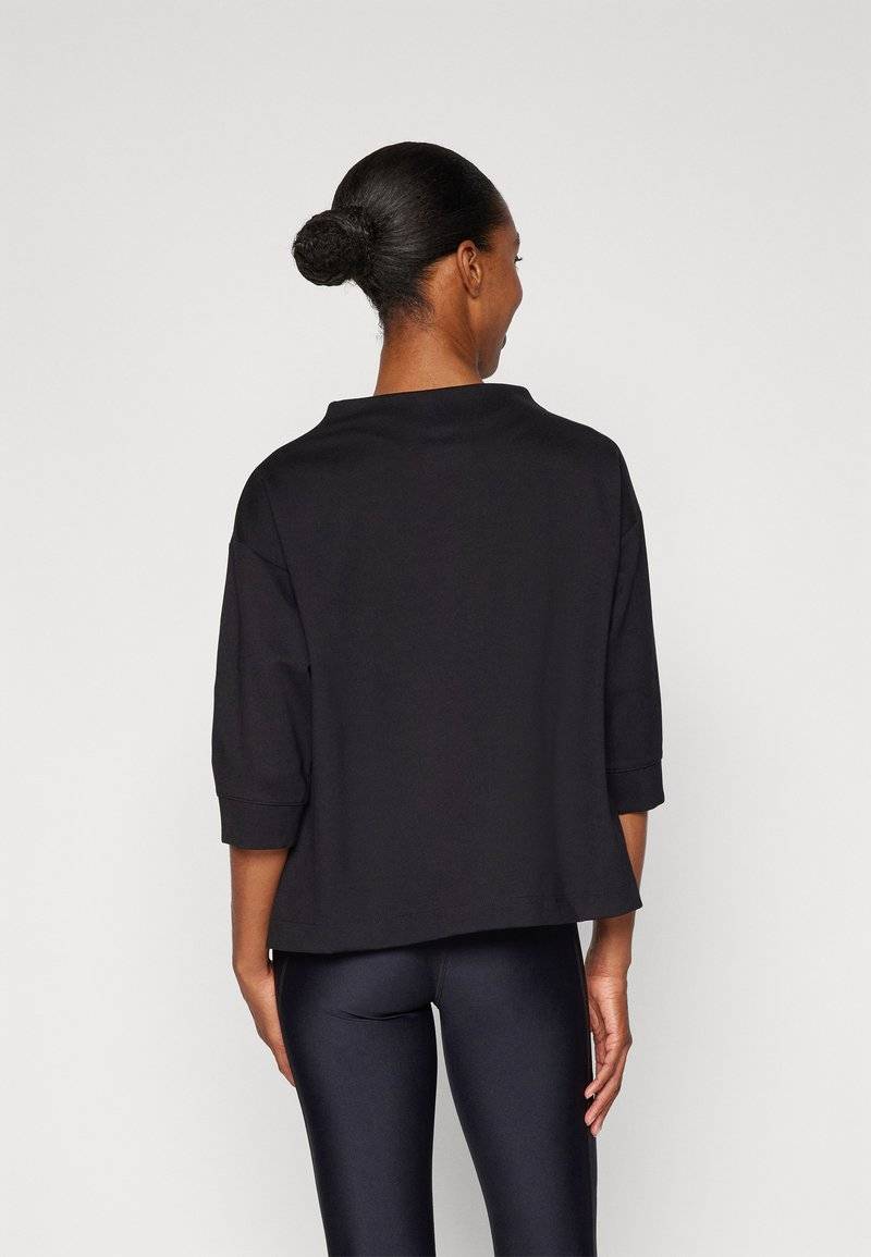 DKNY DKNY STACKED LOGO POPOVER - Long sleeved top - black Neueste Mode