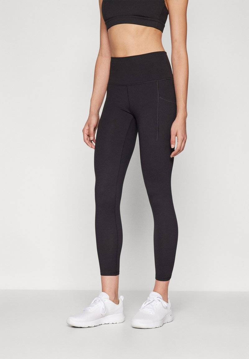 Champion Champion HIGH RISE 7/8 POCKET - Leggings - black Online Outlet