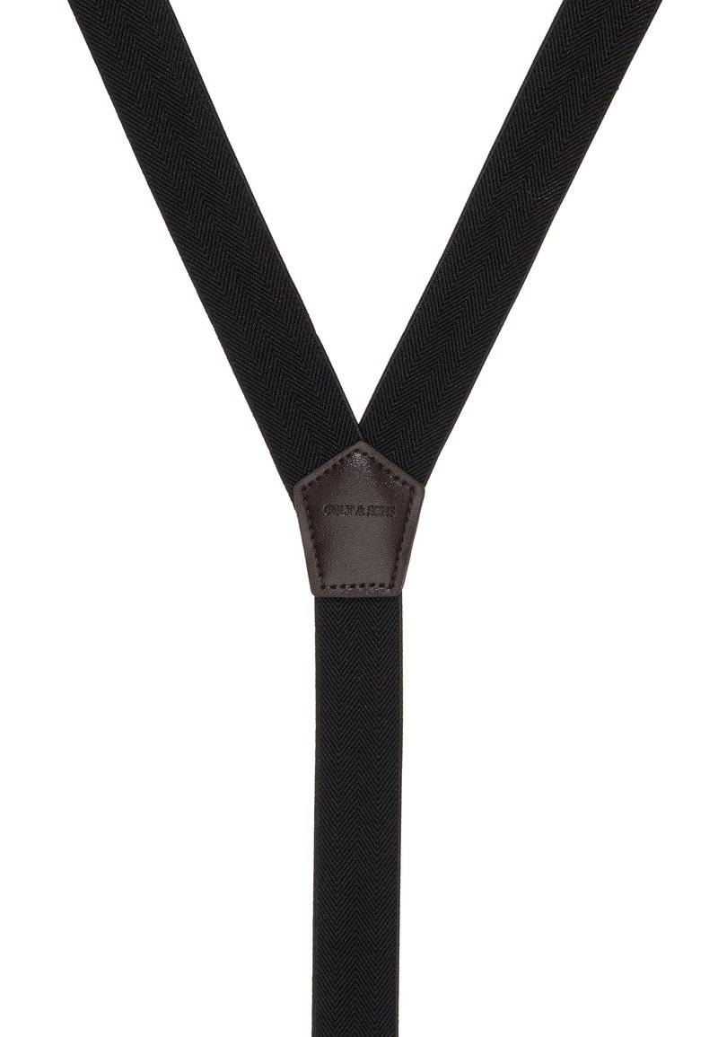 Only & Sons Only & Sons ONSBOWTIE SUSPENDER UNISEX SET - Bow tie - black Nur für heute