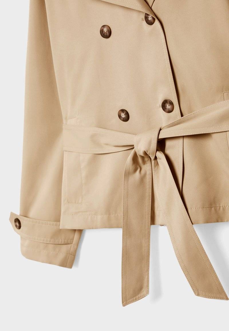 Stradivarius Stradivarius WITH BELT - Summer jacket - beige Bis zu 55% Rabatt