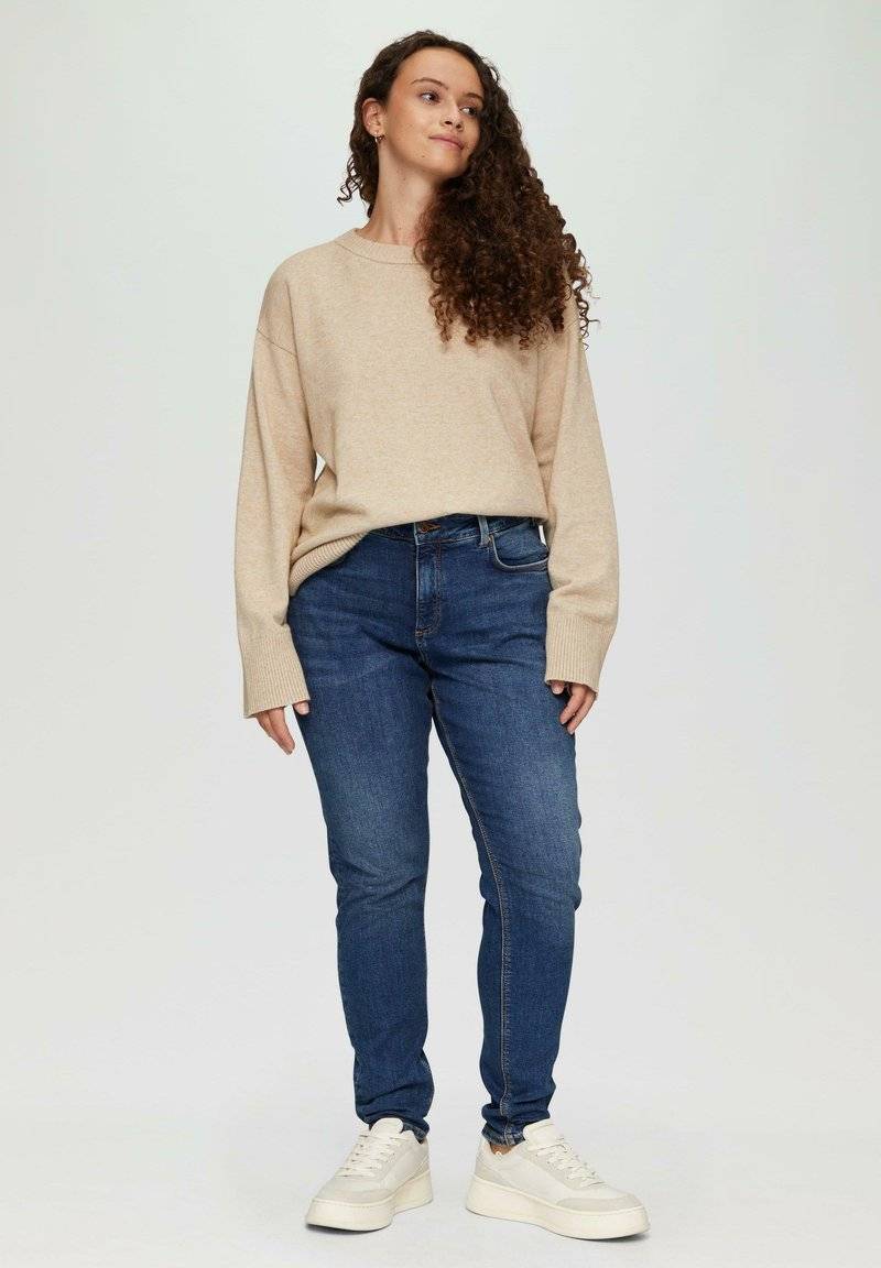 QS QS CURVY MID - Slim fit jeans - blau Riesige Rabatte