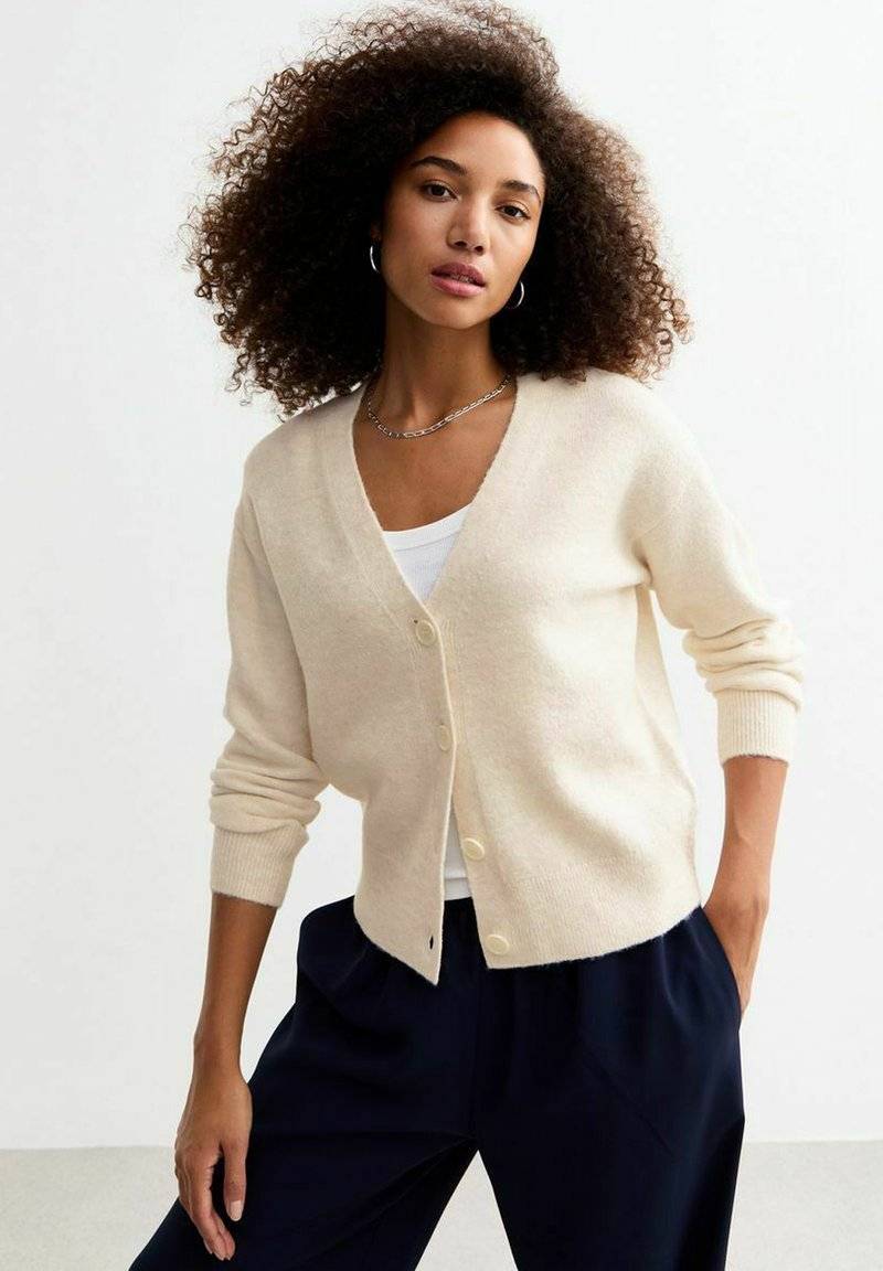 New Look New Look Cardigan - cream 50% Rabatt mit kostenlosem Versand