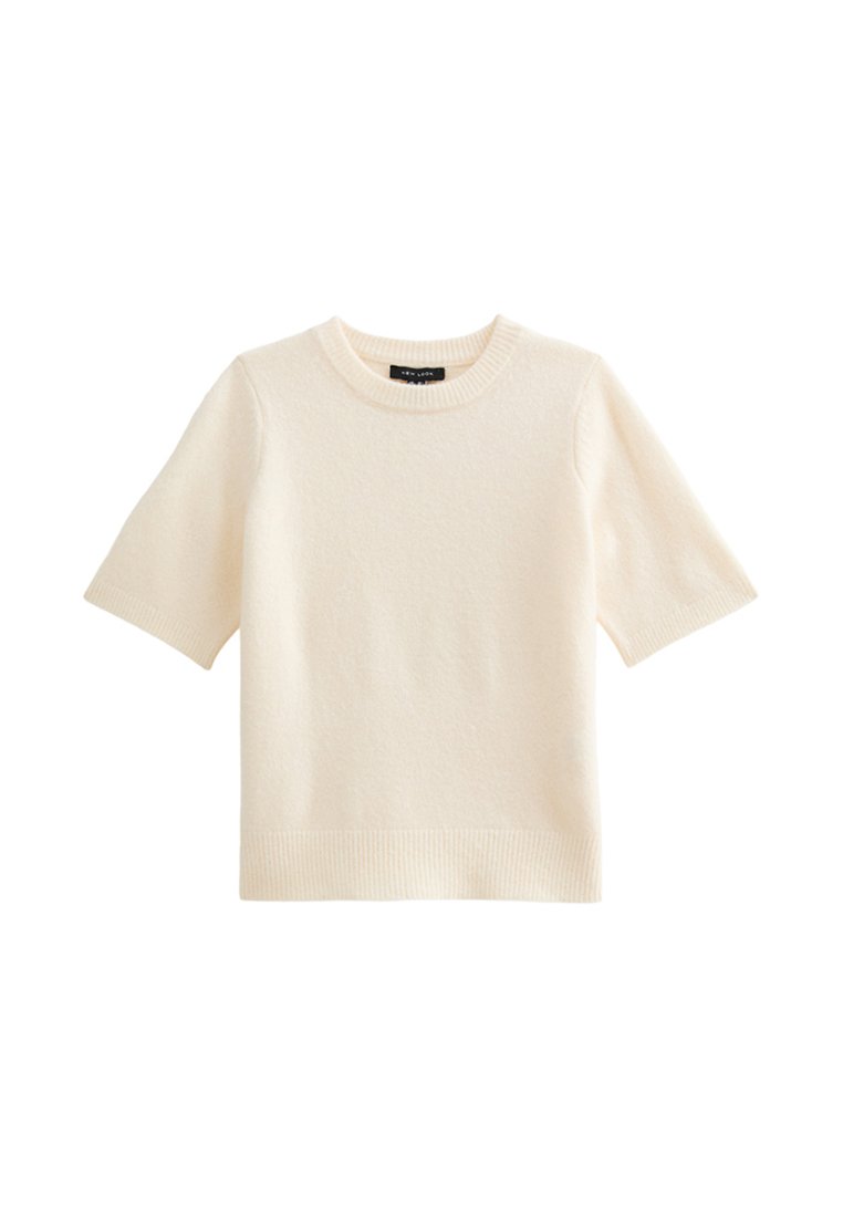 New Look New Look SHORT SLEEVE - Basic T-shirt - cream Clearance-Verkauf