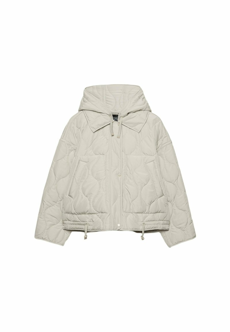 Stradivarius Stradivarius PUFFER - Winter jacket - white Begrenzt auf 3 Tage