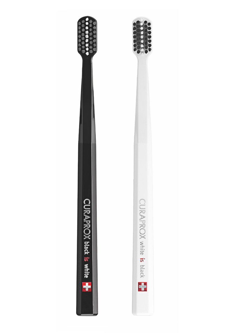 Curaprox Curaprox BLACK IS WHITE BLACK/WHITE DUO - Dental care tool - black Kostenloser Versand