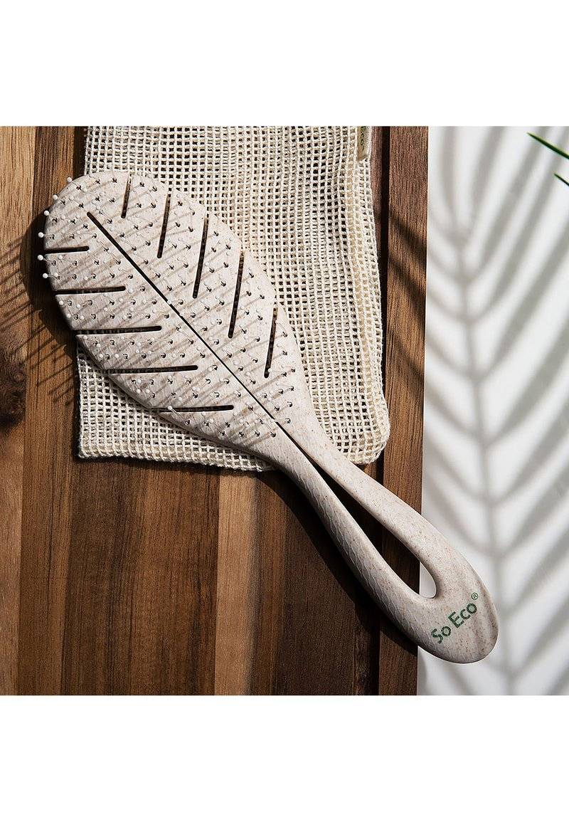 So Eco So Eco SO ECO BIODEGRADABLE DETANGLING LEAF BRUSH - Brush - stone Limitierter Zeitrabatt