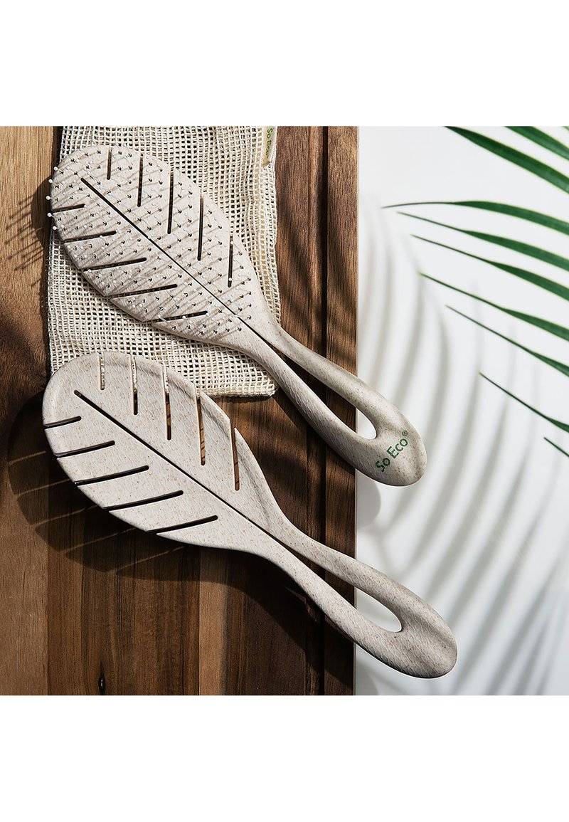 So Eco So Eco SO ECO BIODEGRADABLE DETANGLING LEAF BRUSH - Brush - stone Limitierter Zeitrabatt