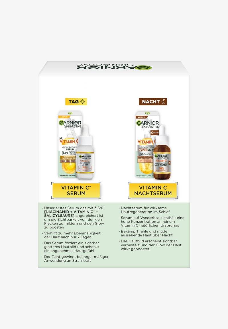 Garnier Garnier VITAMIN C GLOW BOOSTER SERUM DUO - Skincare set Heißer Verkauf