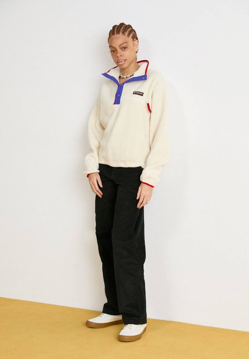 Columbia Columbia HELVETIA™ CROPPED HALF SNAP - Fleece jumper - chalk Outlet