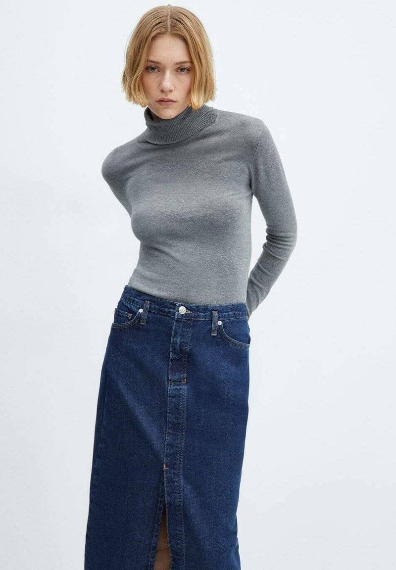 Mango Mango SOLEIL - Pencil skirt - blu scuro Blitzverkäufe
