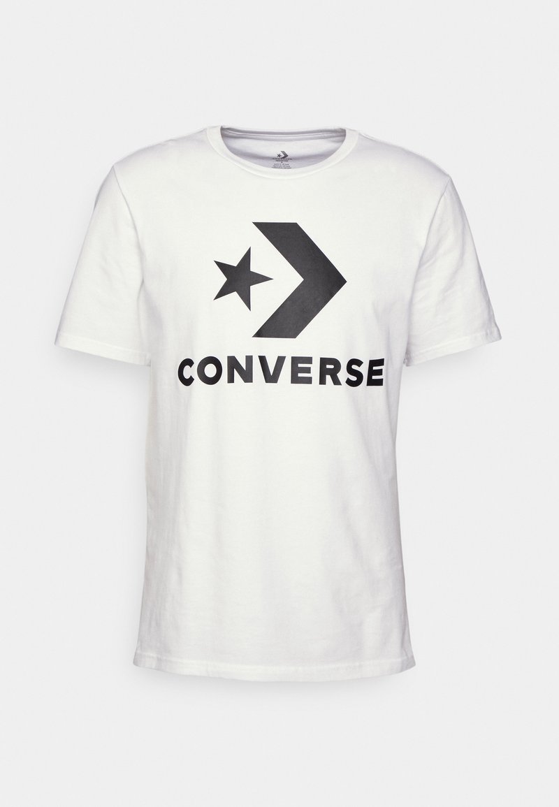 Converse Converse GO TO STAR CHEVRON TEE UNISEX - Print T-shirt - white Limitierter Zeitrabatt