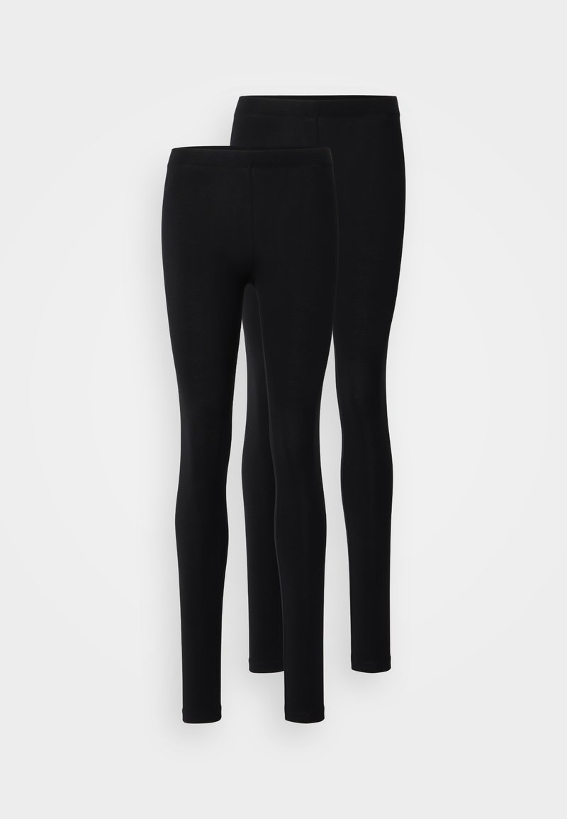 Even&Odd Even&Odd 2 PACK - Leggings - Trousers - black Großer Ausverkauf