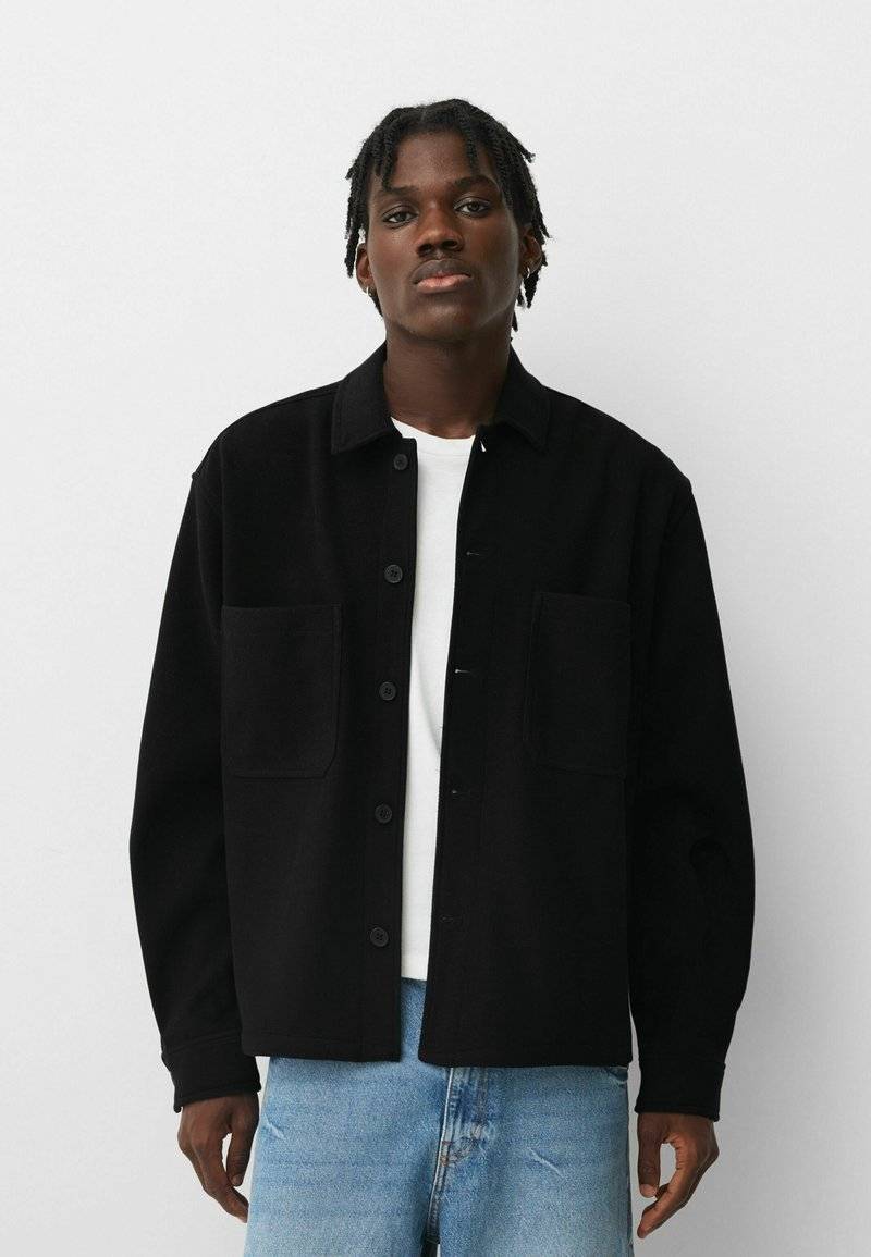Bershka Bershka Summer jacket - black Weihnachtsangebot