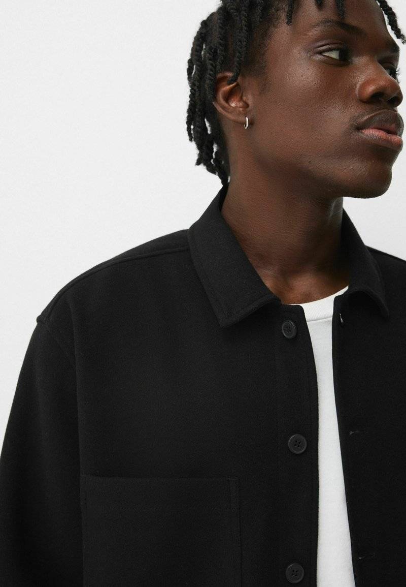 Bershka Bershka Summer jacket - black Weihnachtsangebot