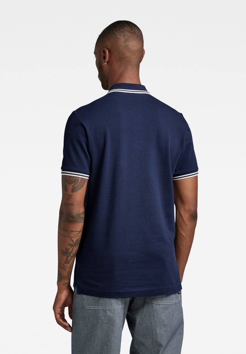 G-STAR G-STAR DUNDA SLIM STRIPE - Polo shirt - sartho blue im Angebot