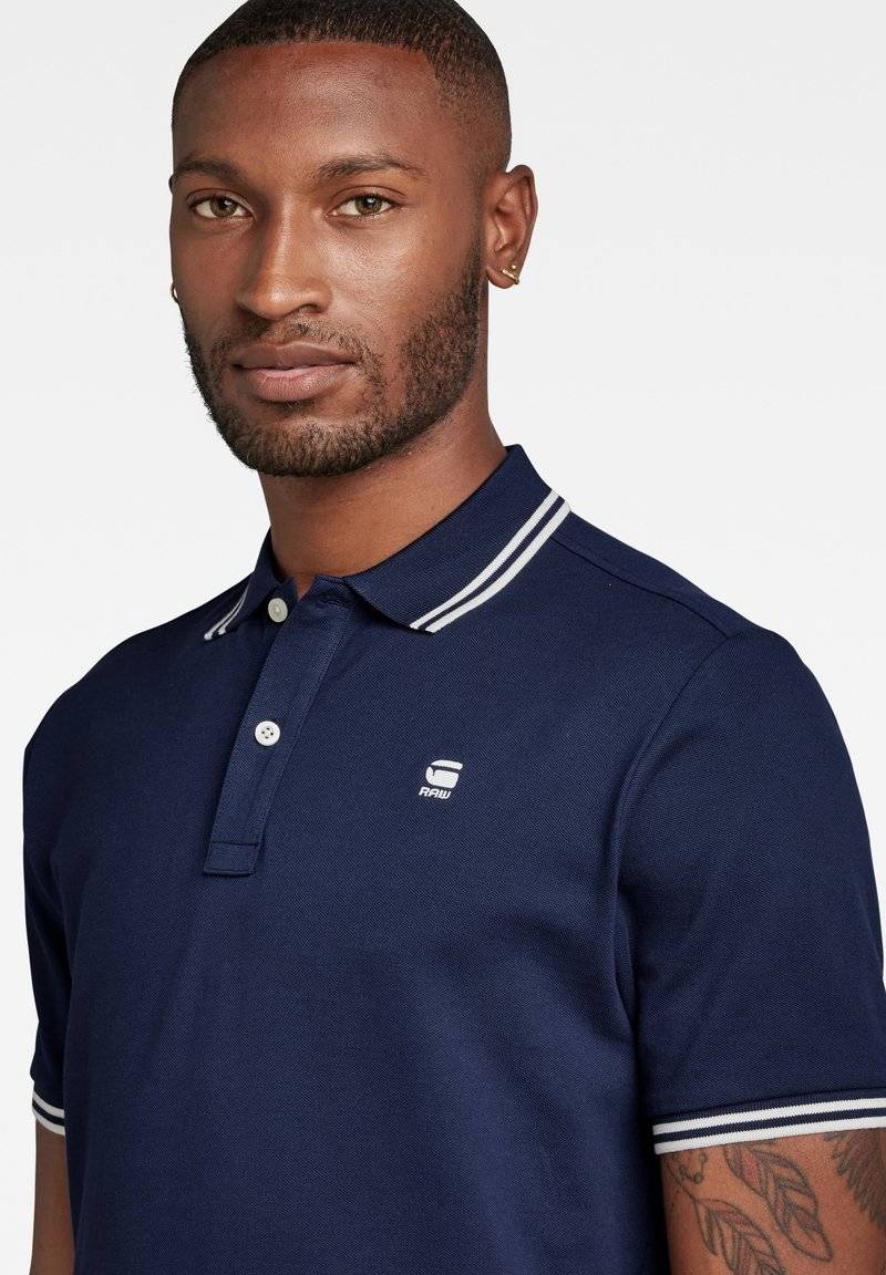 G-STAR G-STAR DUNDA SLIM STRIPE - Polo shirt - sartho blue im Angebot
