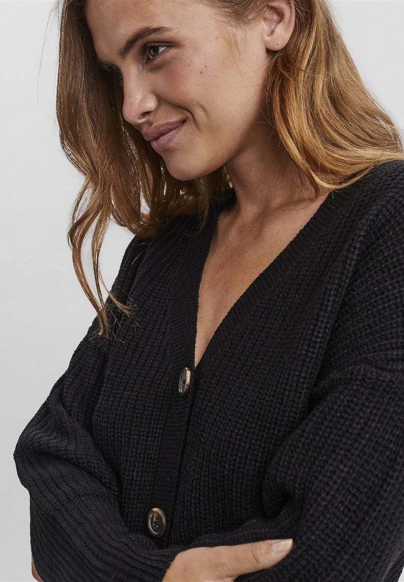 Vero Moda Vero Moda VMLEA VNECK - Cardigan - black Günstig kaufen