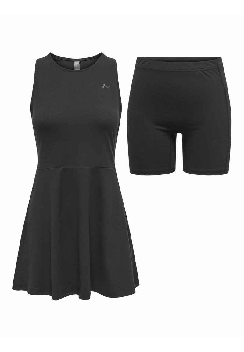 ONLY Play ONLY Play SLIM FIT RUNDHALS - Leggings - black Valentinstagsangebot